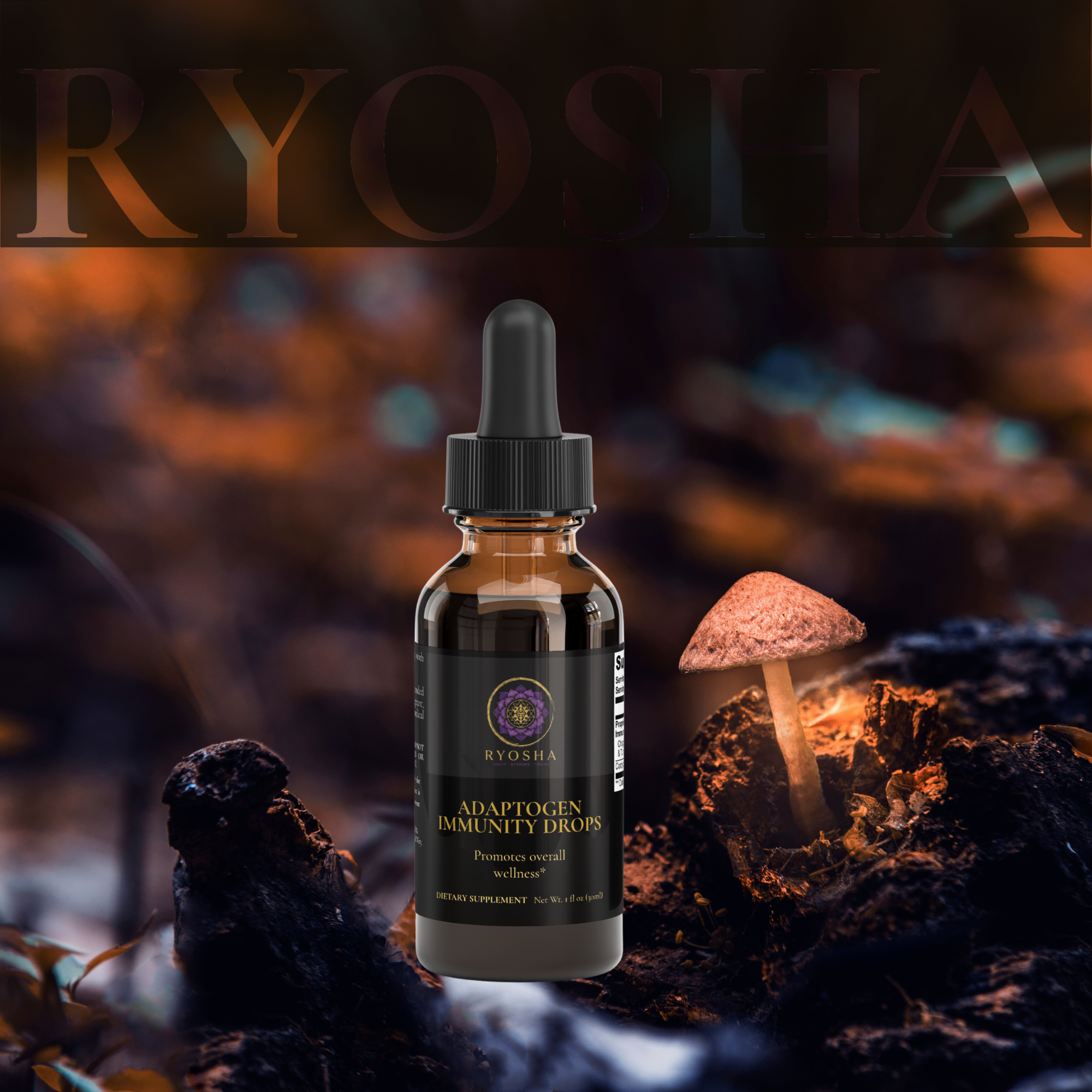 RYOSHA MYCELIA — Adaptogen Immunity Drops
