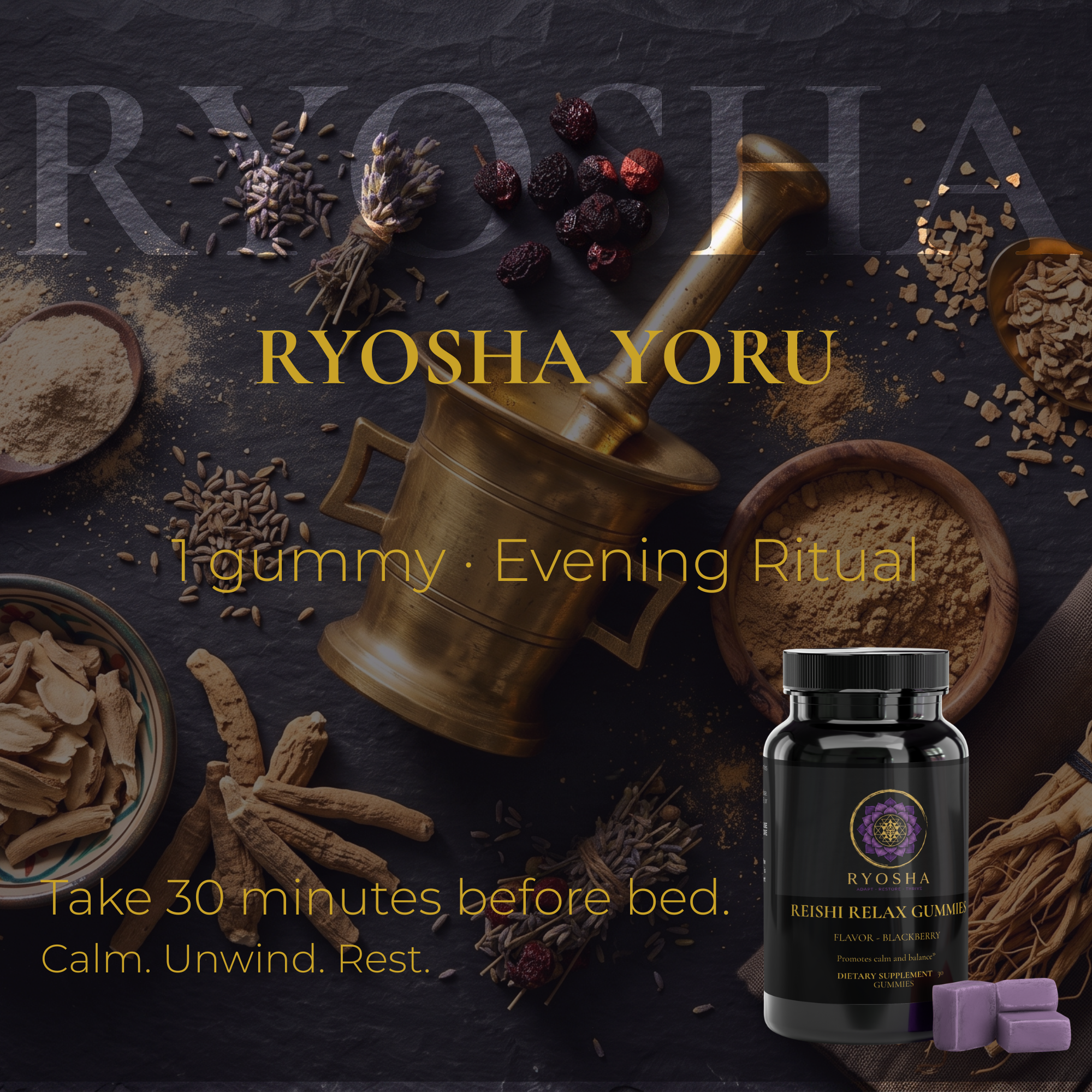 RYOSHA YORU — Reishi Relax Gummies