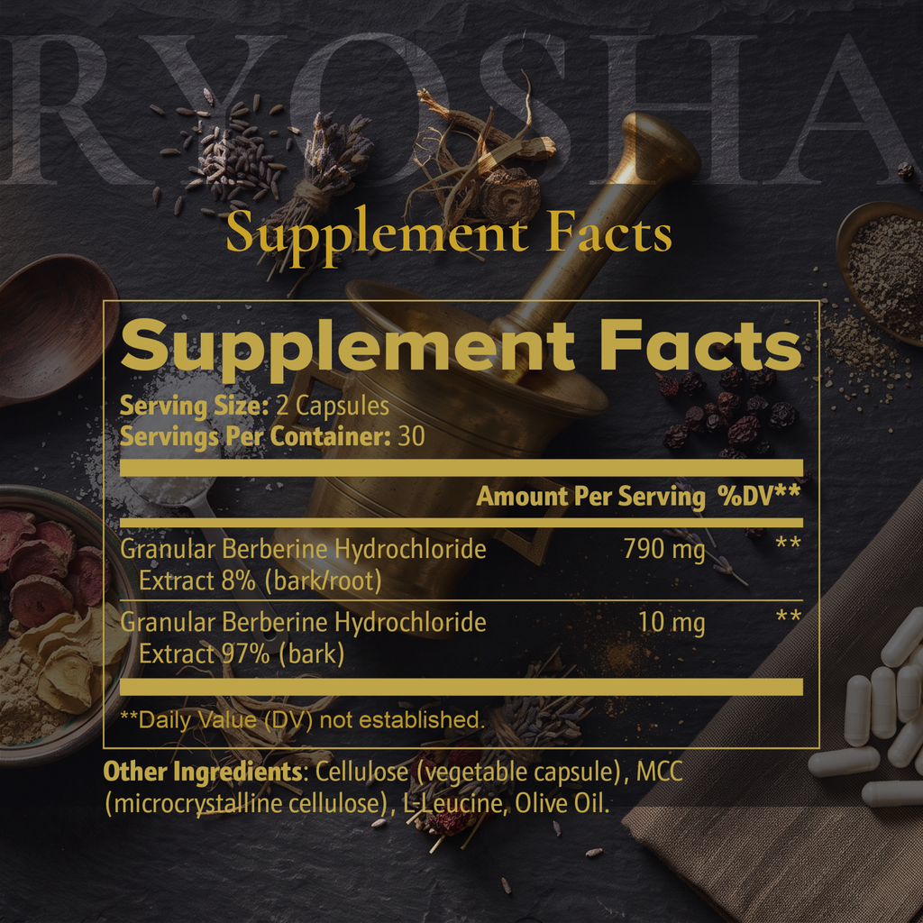 RYOSHA METABOLIC — Berberine HCL Metabolic Wellness Formula