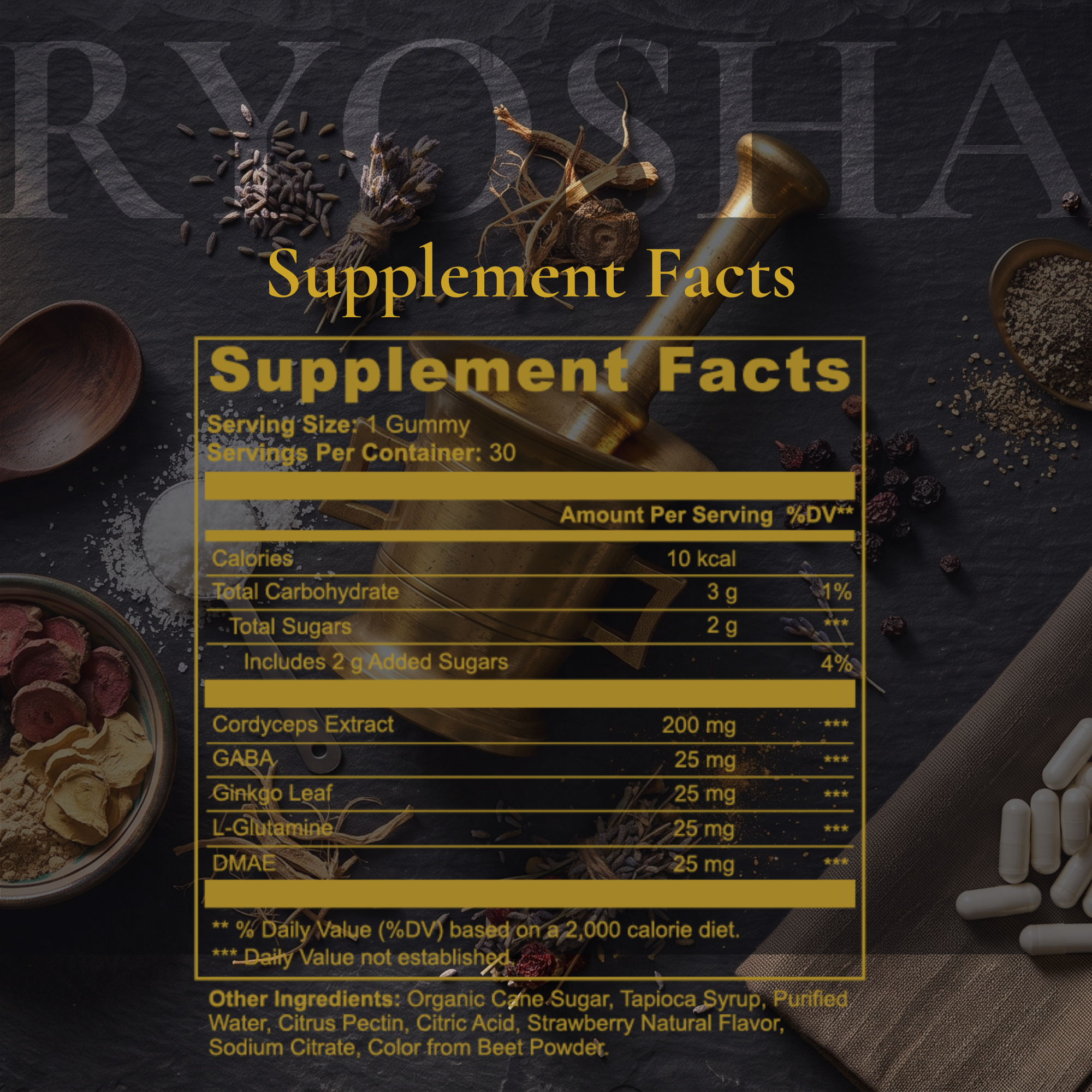RYOSHA ENERGY — Cordyceps Energy Gummies